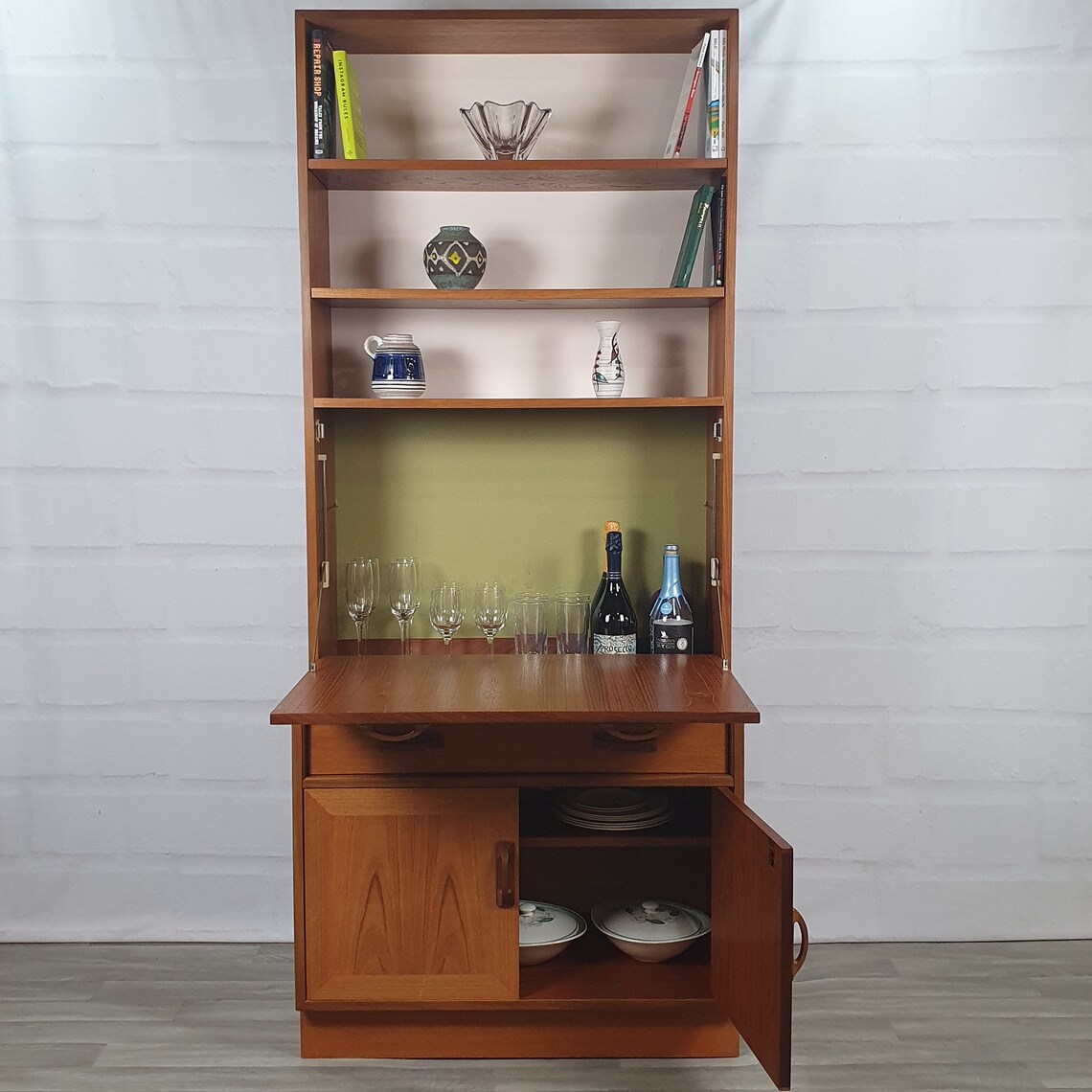 G Plan Sierra Wall Unit Drinks Storage and Display Etsy