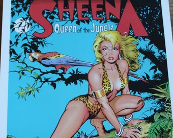 Dave Stevens' "Sheena" Print- Original Run-1988