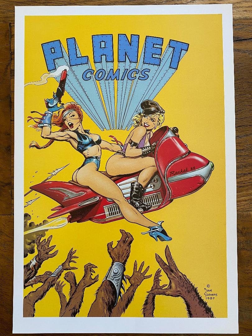 Dave Stevens Rocket 88 Print Original Run-Circa 1988 | Etsy