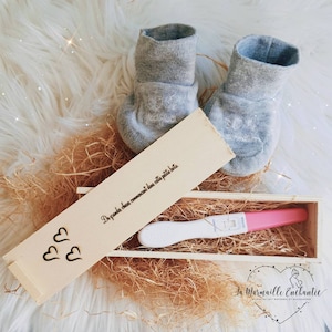 Annonce grossesse, cadeaux, offrir, annonce, papa, maman, surprise