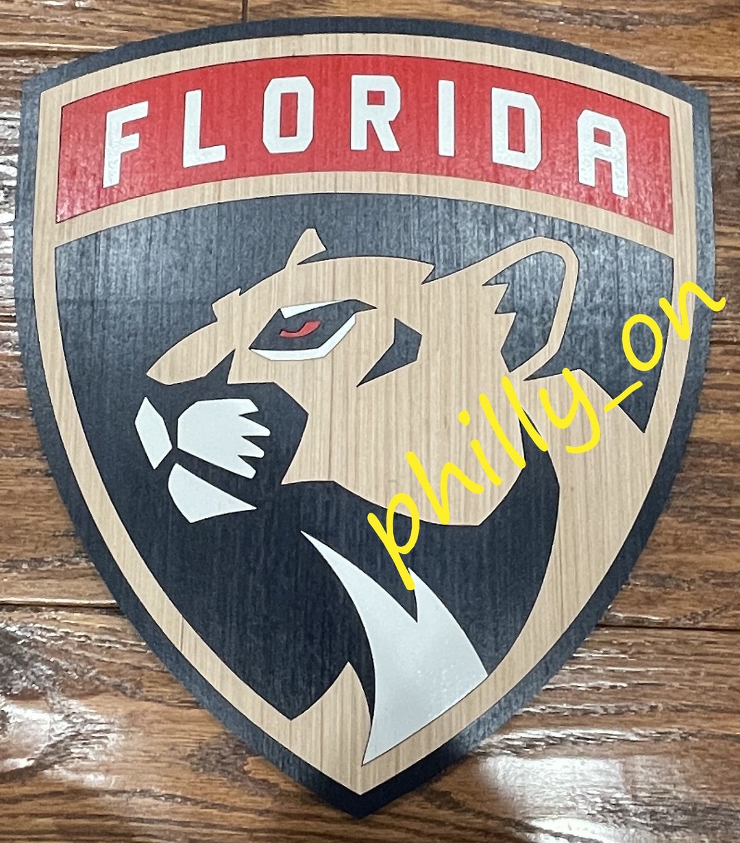NHL Florida Panthers Team Logo Wood Sign Wall Decor Handmade - Etsy