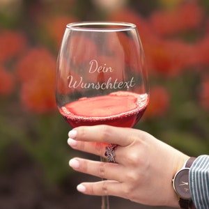 Copa de vino con grabado personalizado