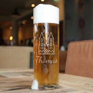 Custom Kölschglas | Kölner Dom Gravur / Engraved Geschenk