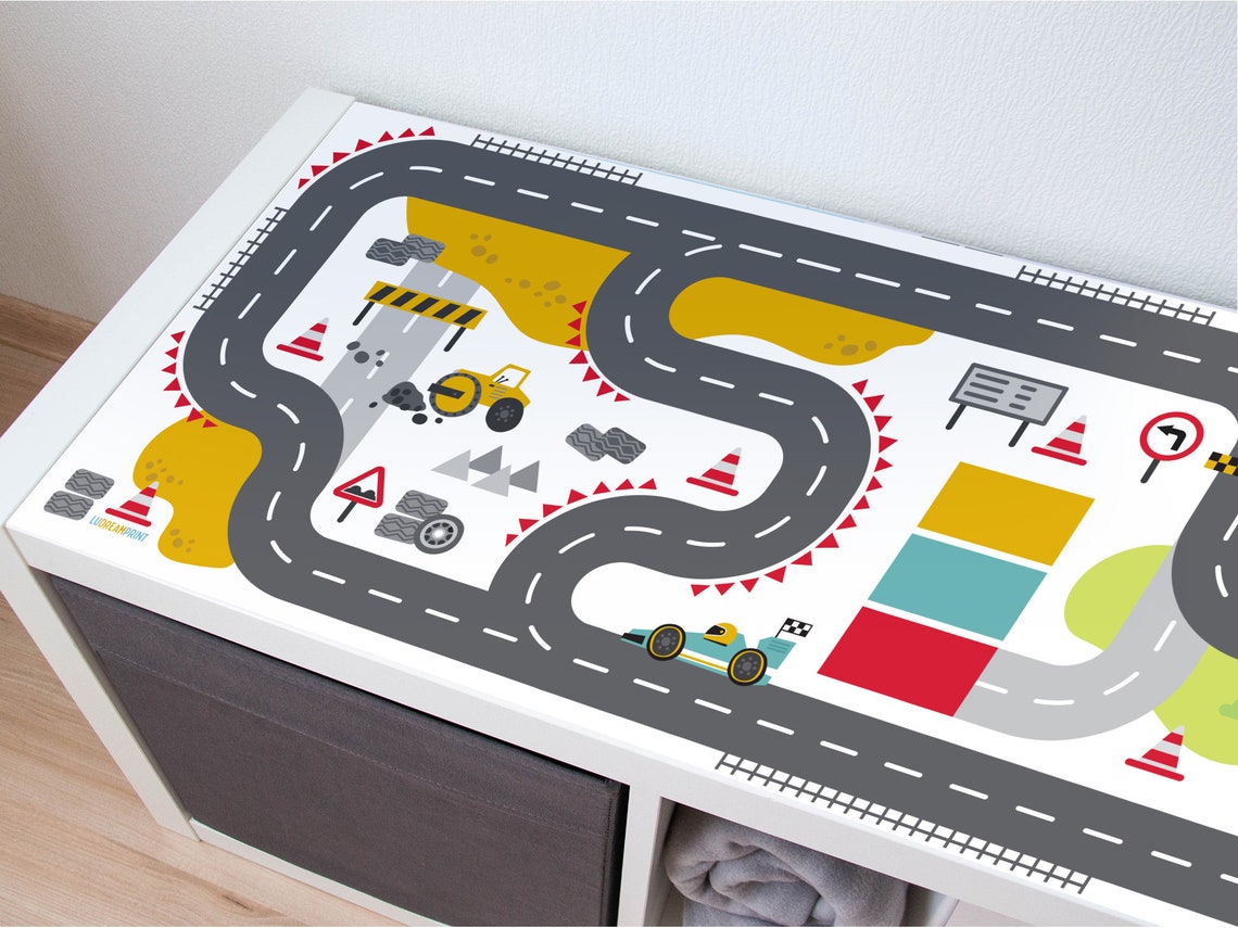Printable RACE TRACK Formula 1 Play mat car Kids table Road Etsy