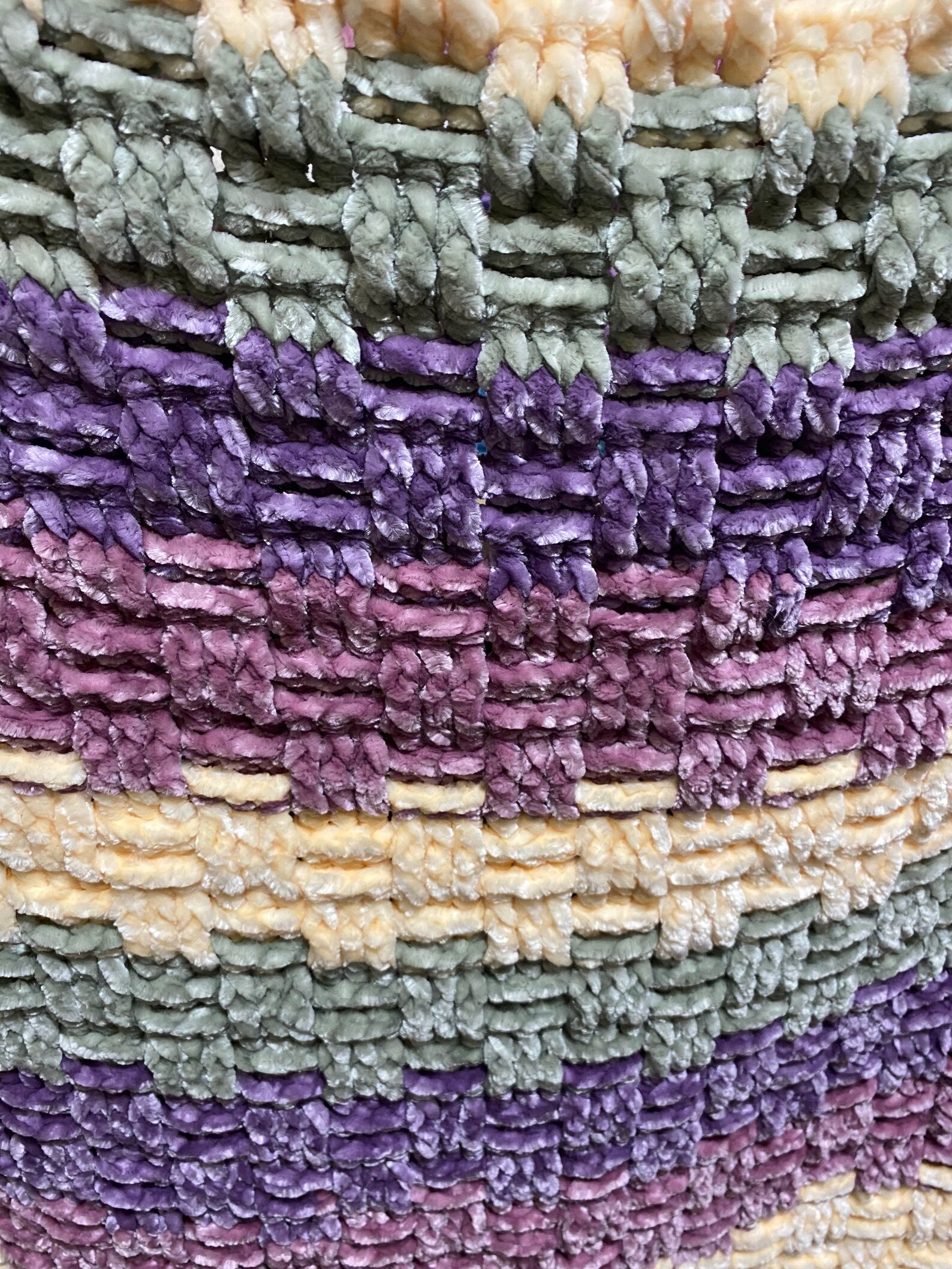 Velvet basket weave blanket Etsy