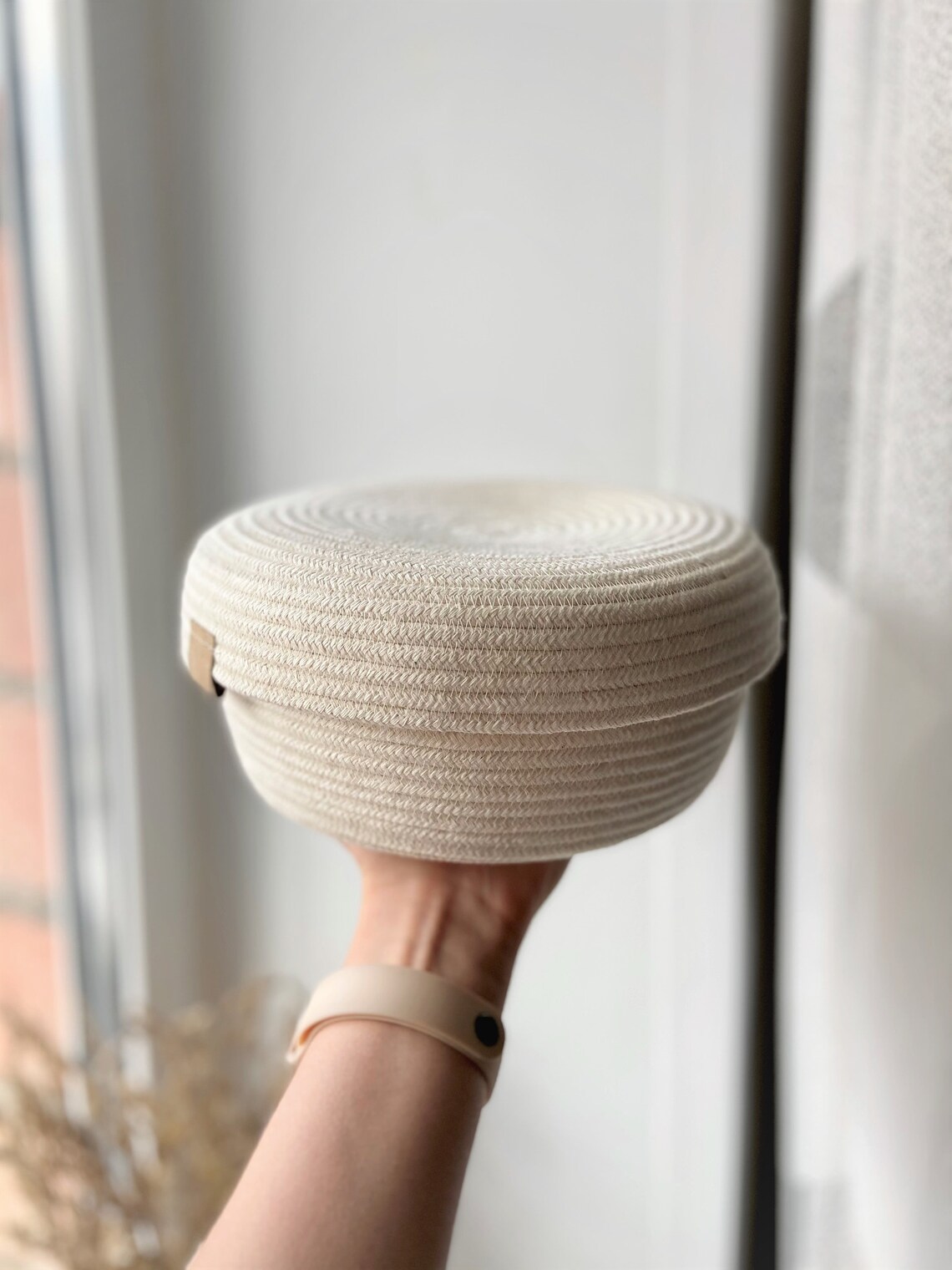 Craft Bread Basket With Lid and Linen Napkin Kitchen Storage Etsy