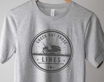 Lawn Mower Lines T-Shirt | Landscaper, Gardener Gift