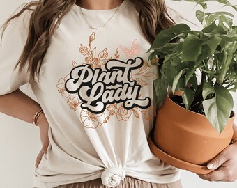 Plant Lady Shirt | Aesthetic Plant Shirt | Plant Mama Tee | Plant Lady Gift | Plant Lover Gift | T-Shirt for Plant Lady | Gift for Gardener