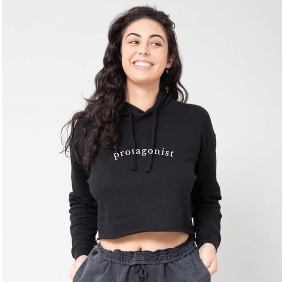 Protagonist Crop Hoodie Antagonist Hoodie Crop Hoodie Alt Clothing Oversize Hoodie Roommate Best Friend Academia Indi Cloth Etsy