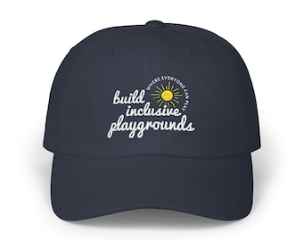 Inclusive Playgrounds Special Needs Awareness Dad Cap | Disability Advocate Hat | Mobility | Spina Bfida