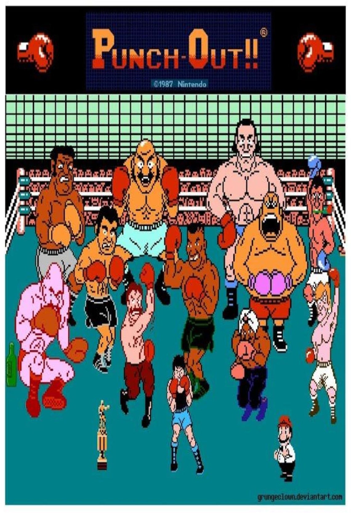 Mike Tysons Punch Out Poster Re Print 19x13 FREE SHIPPING Etsy