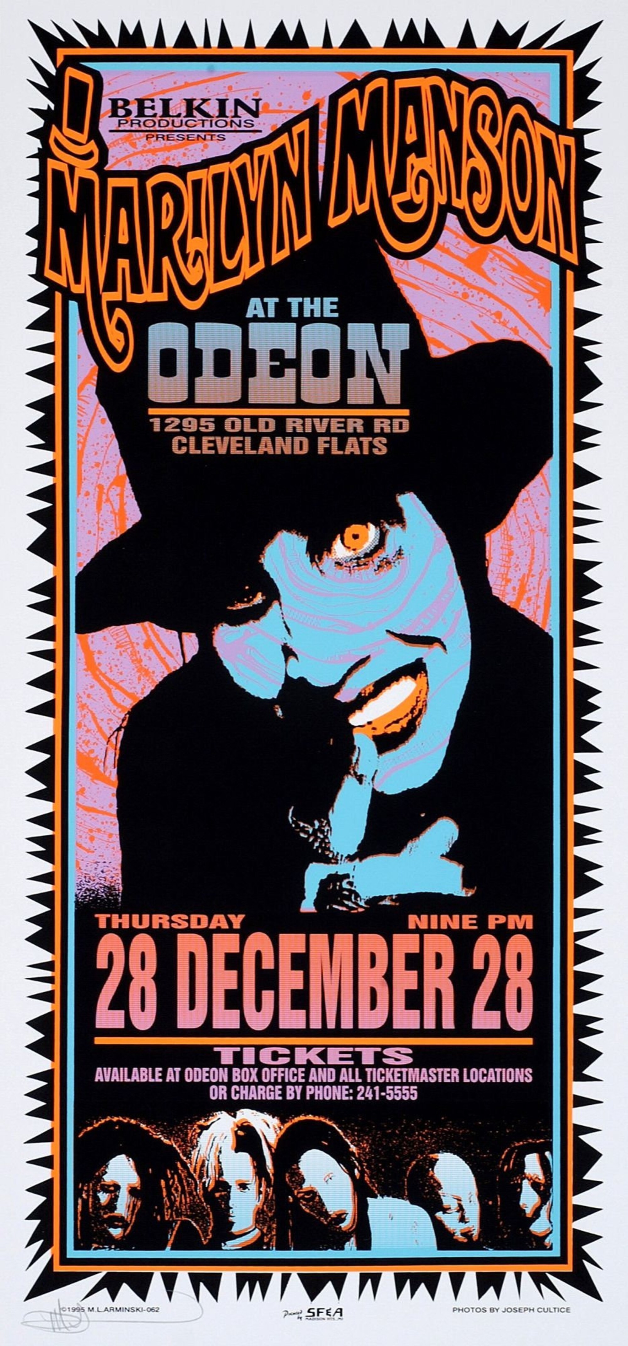 Marilyn Manson concert poster