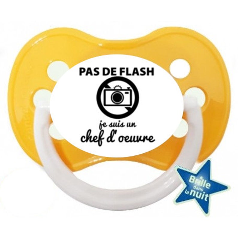 Sucette Tetine Bebe Seal Limited Product Pas De Flash Chef Suis Hum Un D 39 œuvre Je