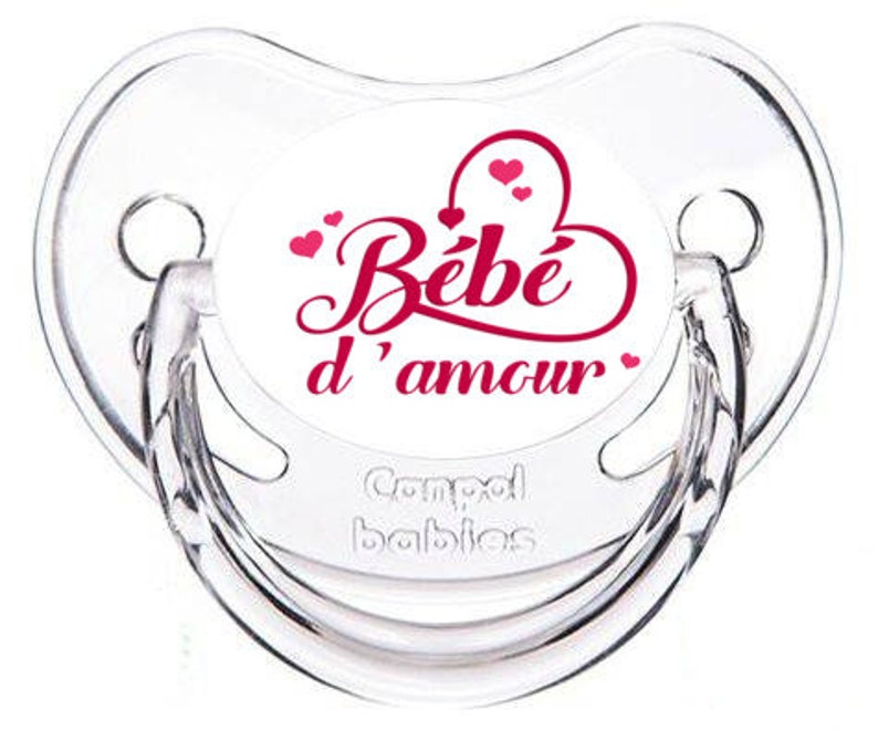 Sucette Tetine Bebe D 39 Amour Ten035 Max 90 Off En Cœur
