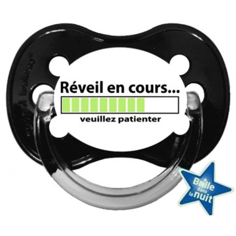 Sucette Tetine Bebe Reveil En Cours Veuillez Patienter Hum039