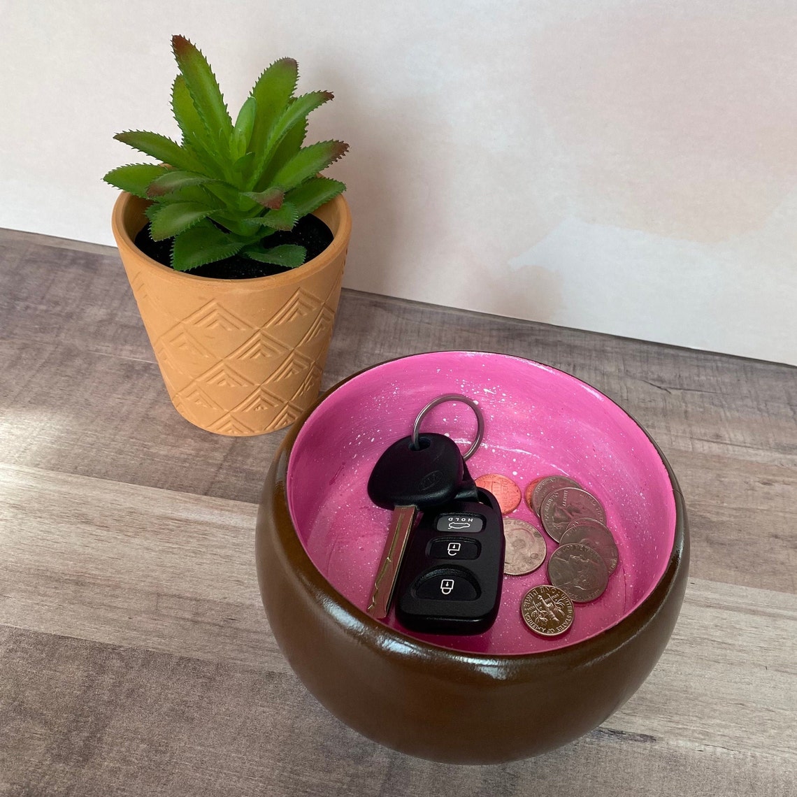 Ring Dish Key Dish Entryway Wood Trinket Dish Catchall for Etsy