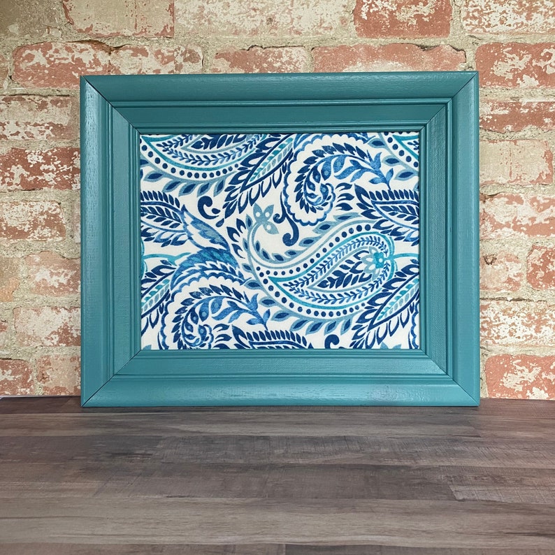 Fabric Pin Board Painted Vintage Frames Vintage Framed Pin Etsy