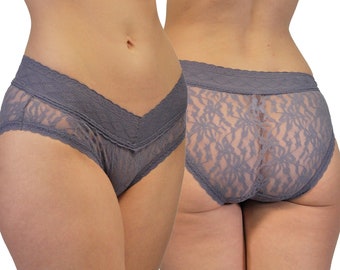 Hipster - Sexy Panties for Women, Womens Cheeky Lace Cute Underwear, Soft Floral Stretch Lingerie