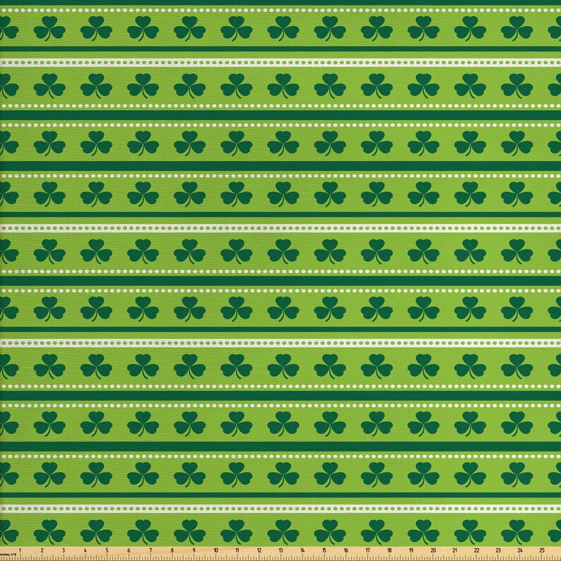 Apparel Upholstery IndoorOutdoor Use Printed and Cut Continuously to Order St Patrick/'s Day Fabric By the Yard Cooking Baking Quilting