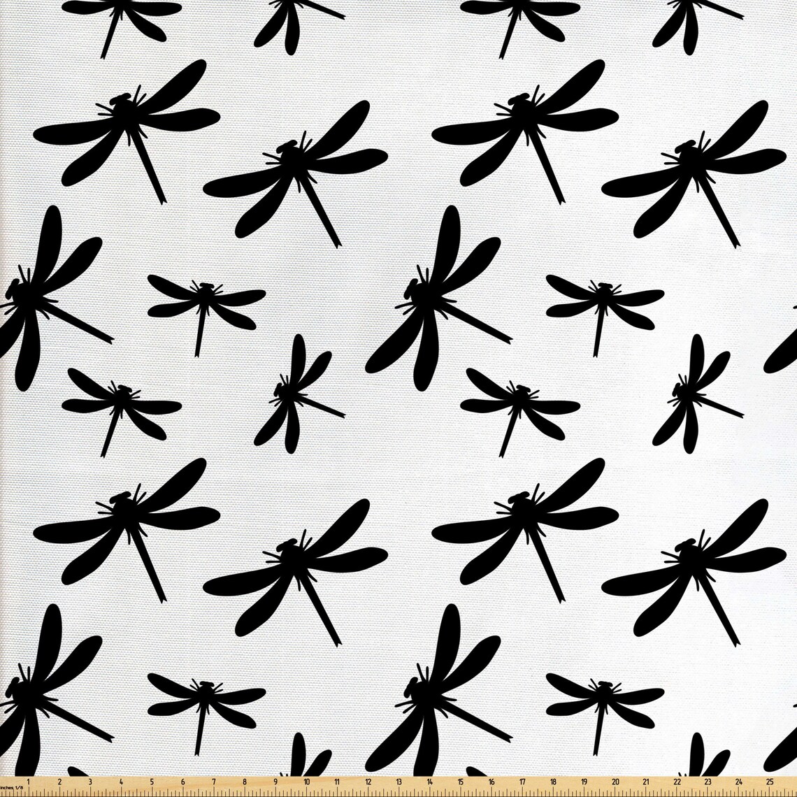 Dragonfly Fabric By the Yard Butterflies Flies Floral Leaves Etsy