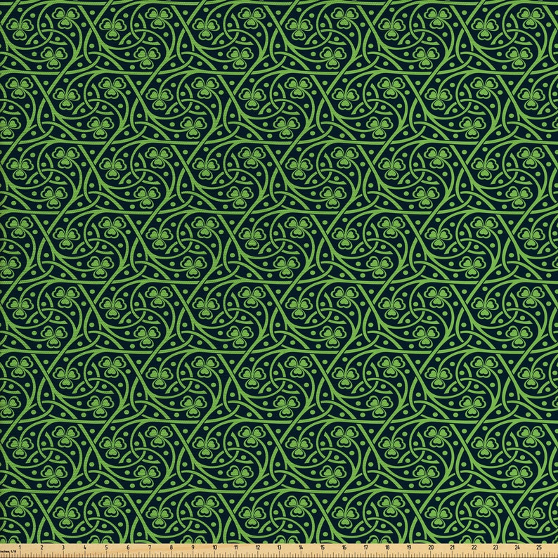 Apparel Upholstery IndoorOutdoor Use Printed and Cut Continuously to Order St Patrick/'s Day Fabric By the Yard Cooking Baking Quilting