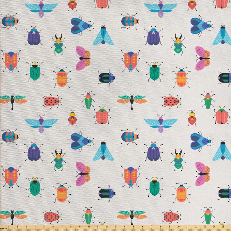 Ladybug Fabric by the Yard Green Shamrock Luck Charm Spring Etsy