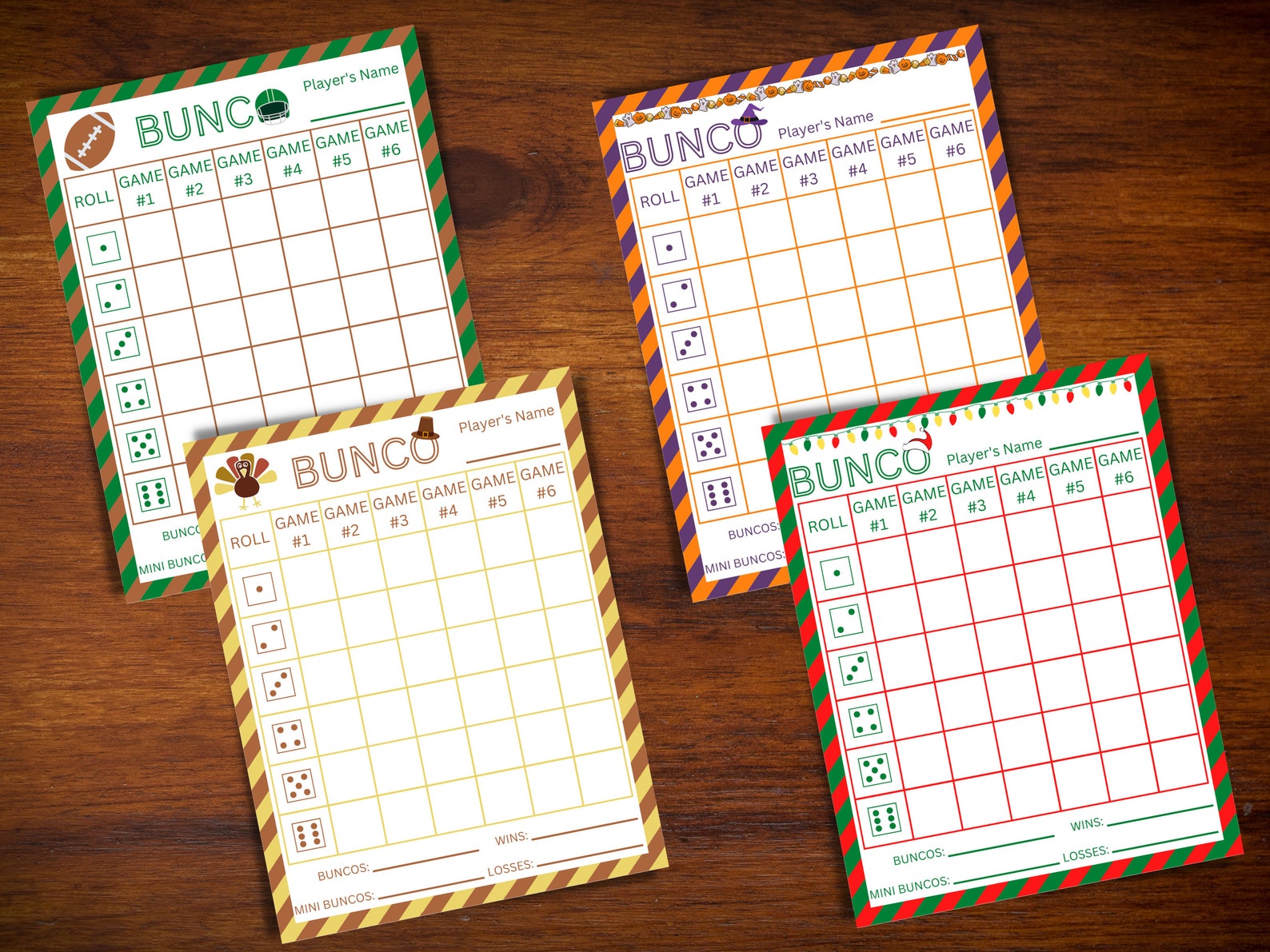 bunco-score-sheets-score-cards-bunco-tally-sheets-bunco-etsy