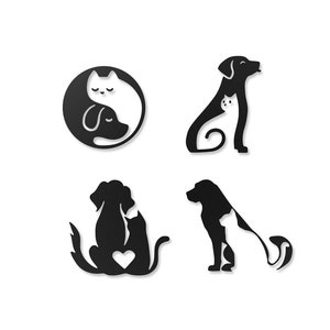 Hond bundel SVG-bestand, kat vectorbestand, dierenarts digitale bestanden, veterinaire PDF, DWG, DXF, silhouet, Eps, lasergesneden, CNC-router, plasmasnijden