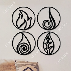 Element Design laser cut svg dxf files wall sticker engraving decal silhouette template cnc cutting router digital vector instand download
