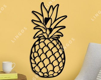Pineapple DXF File: Geometric CNC Router Laser Cut (Digital Download)