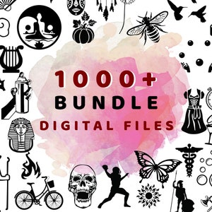 1000+ Svg File, Digital Files, Silhouette, Mega Svg Files, SVG Bundle for Cricut, Cut Files, Instant Download, Pdf,dxf,dwg,eps, Clipart