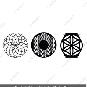 Geometric Round Shapes: Laser Cut Files (Digital File)