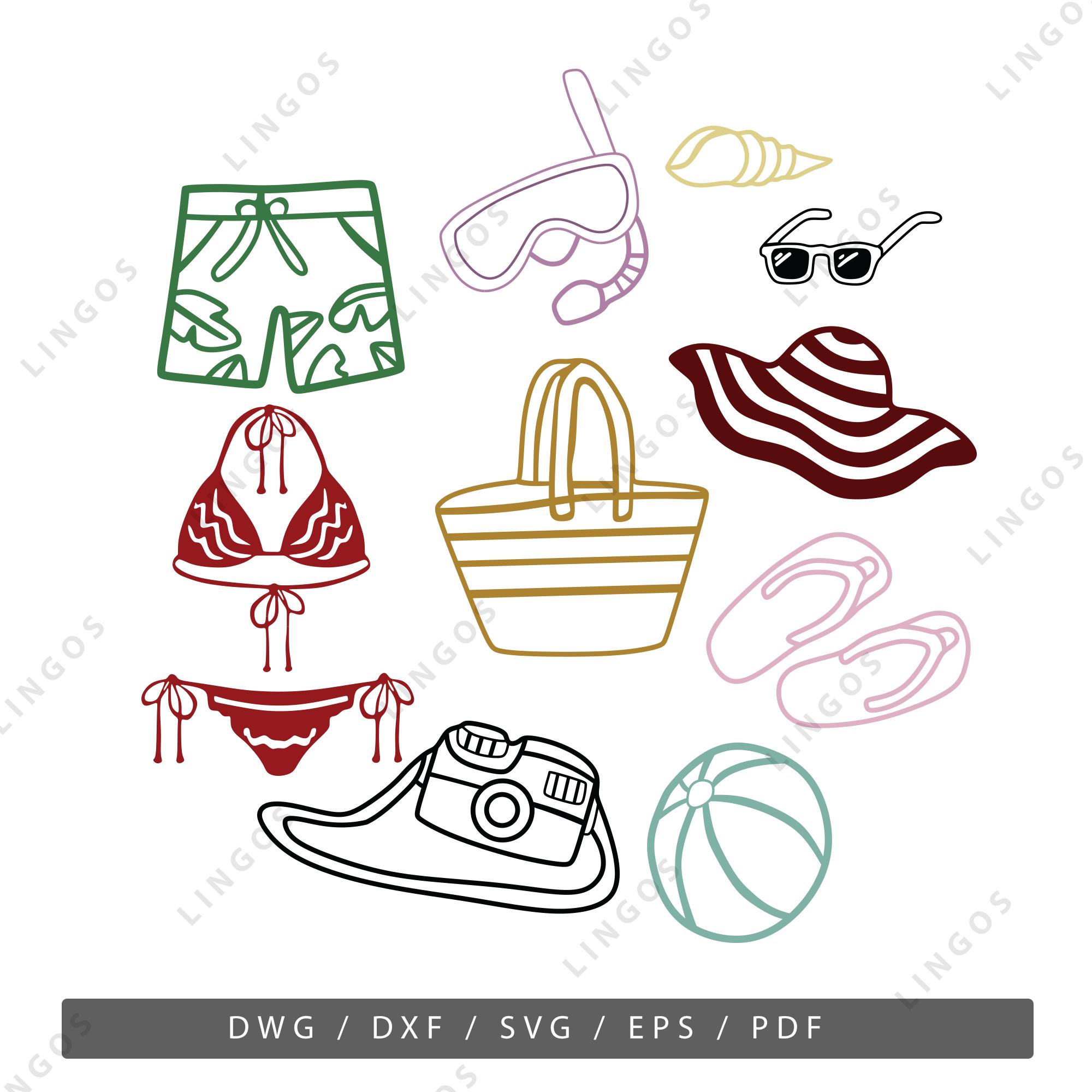 Beach Vacation SVG Bundle: Summer Clipart (digital Cut Files) - Etsy