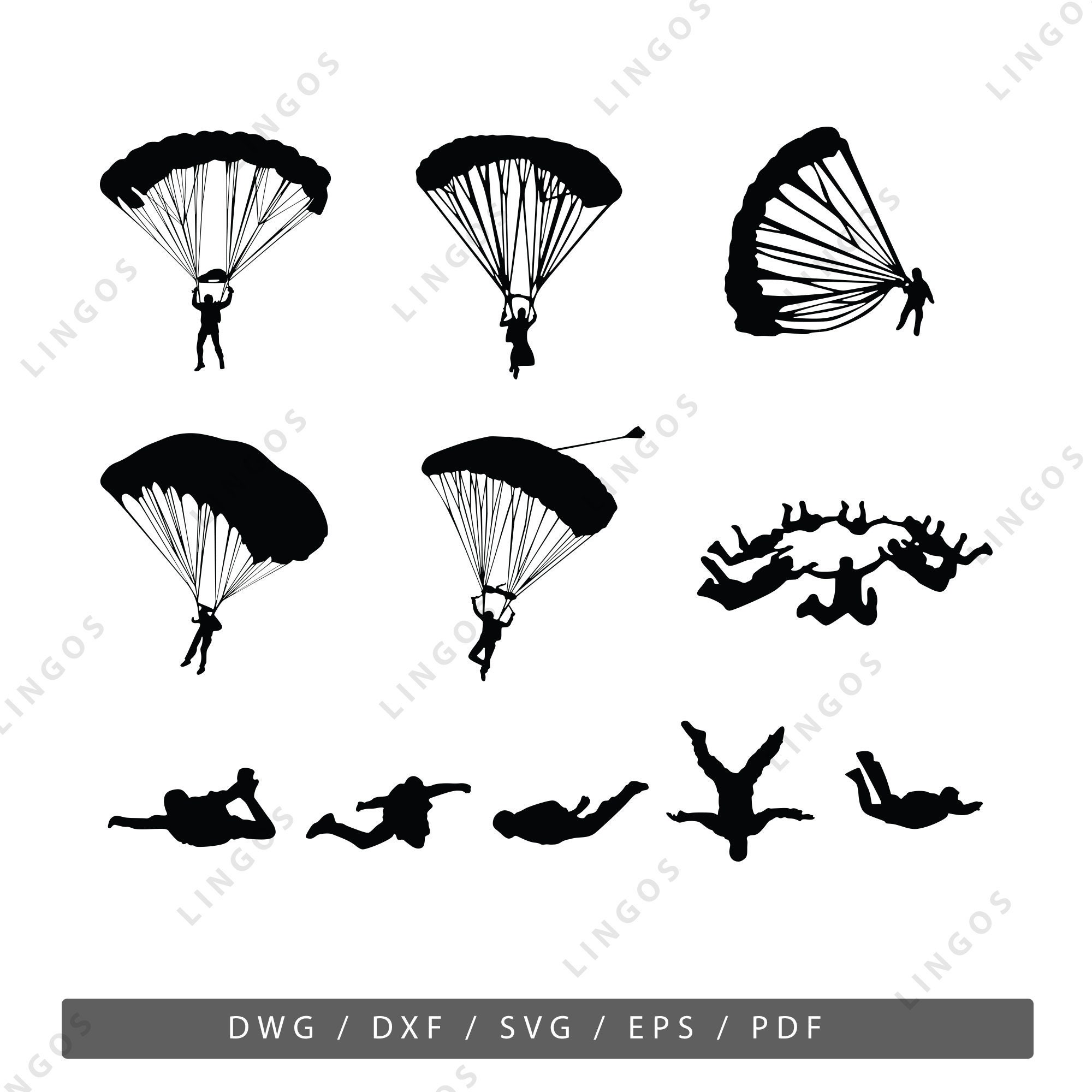 Parachute Tattoo - Etsy
