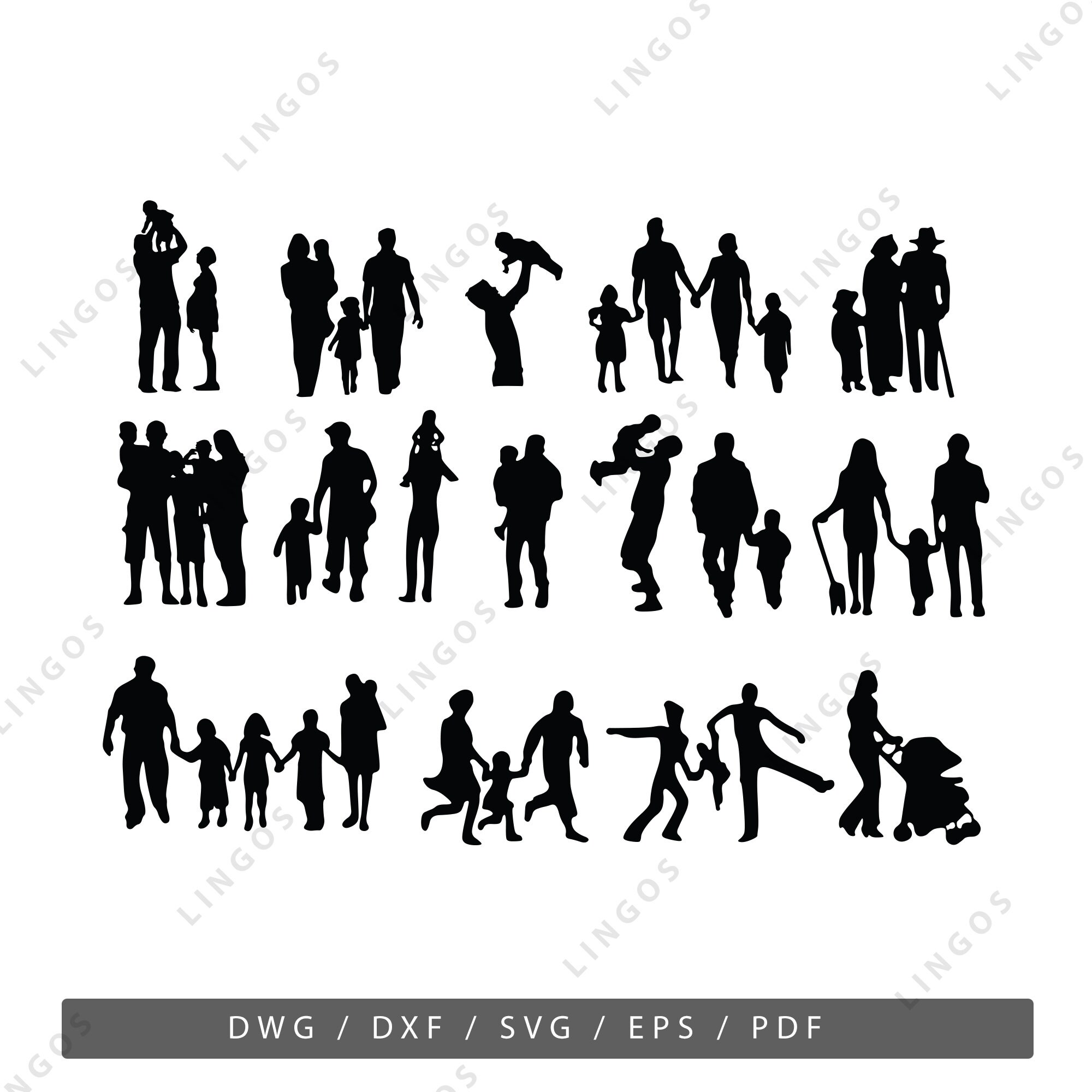 Family SVG Bundle Person Vector Nuclear Family PDF Family Etsy