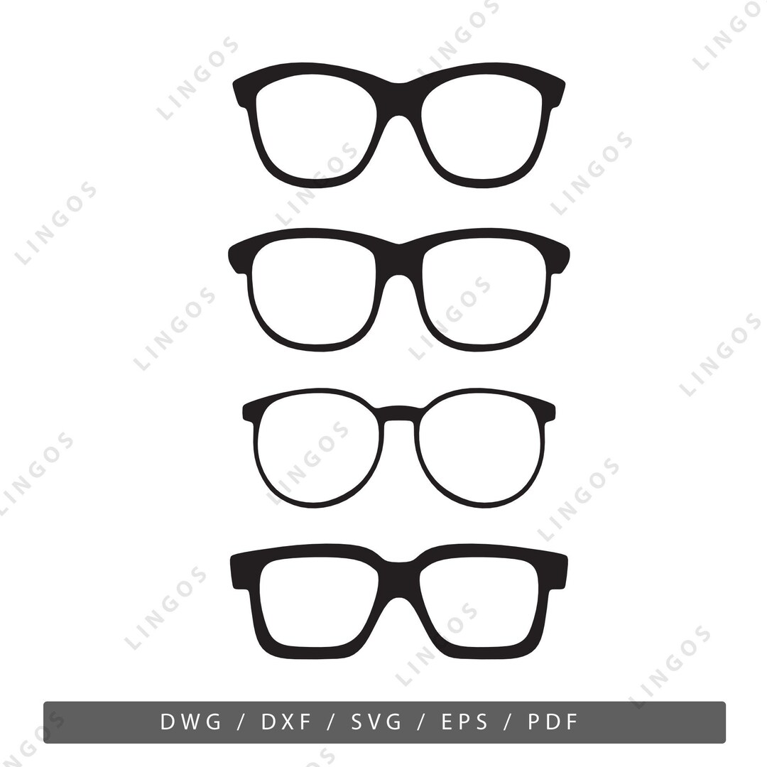 Spectacles Svg Vector Glasses Vector Bundle: Sunglasses SVG, Laser Cut Files (digital Files ...