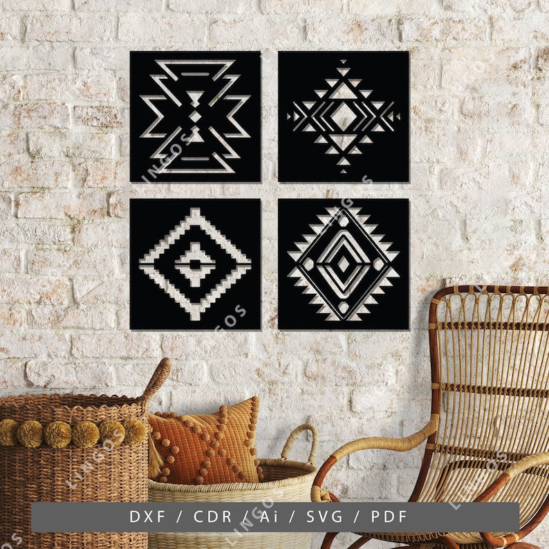 Aztec Pattern SVG, Tribal Geometric Vector Art (digital Download) - Etsy