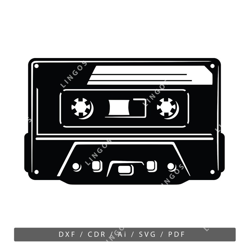 Cassette Tape Laser Cut Svg Music DXF Files Mixtape Audio Etsy New