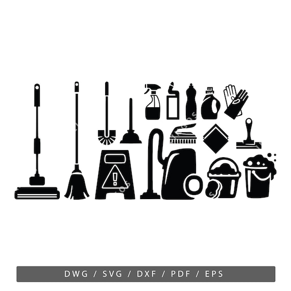 Household and housekeeping equipment cleaning Vector Image