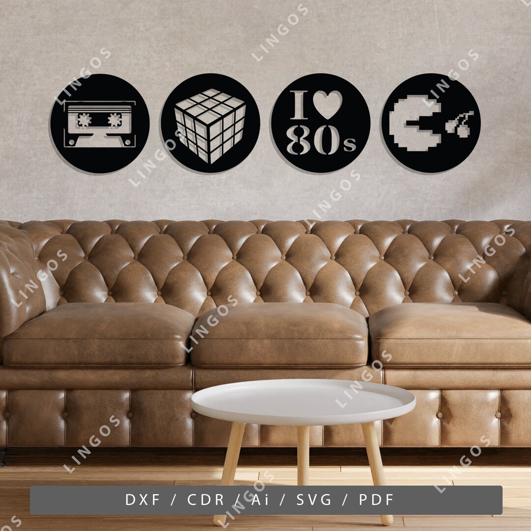 I Love 80s Vector, Retro Wall Decor, 80s Toys SVG, 1980's DXF, Eighties ...