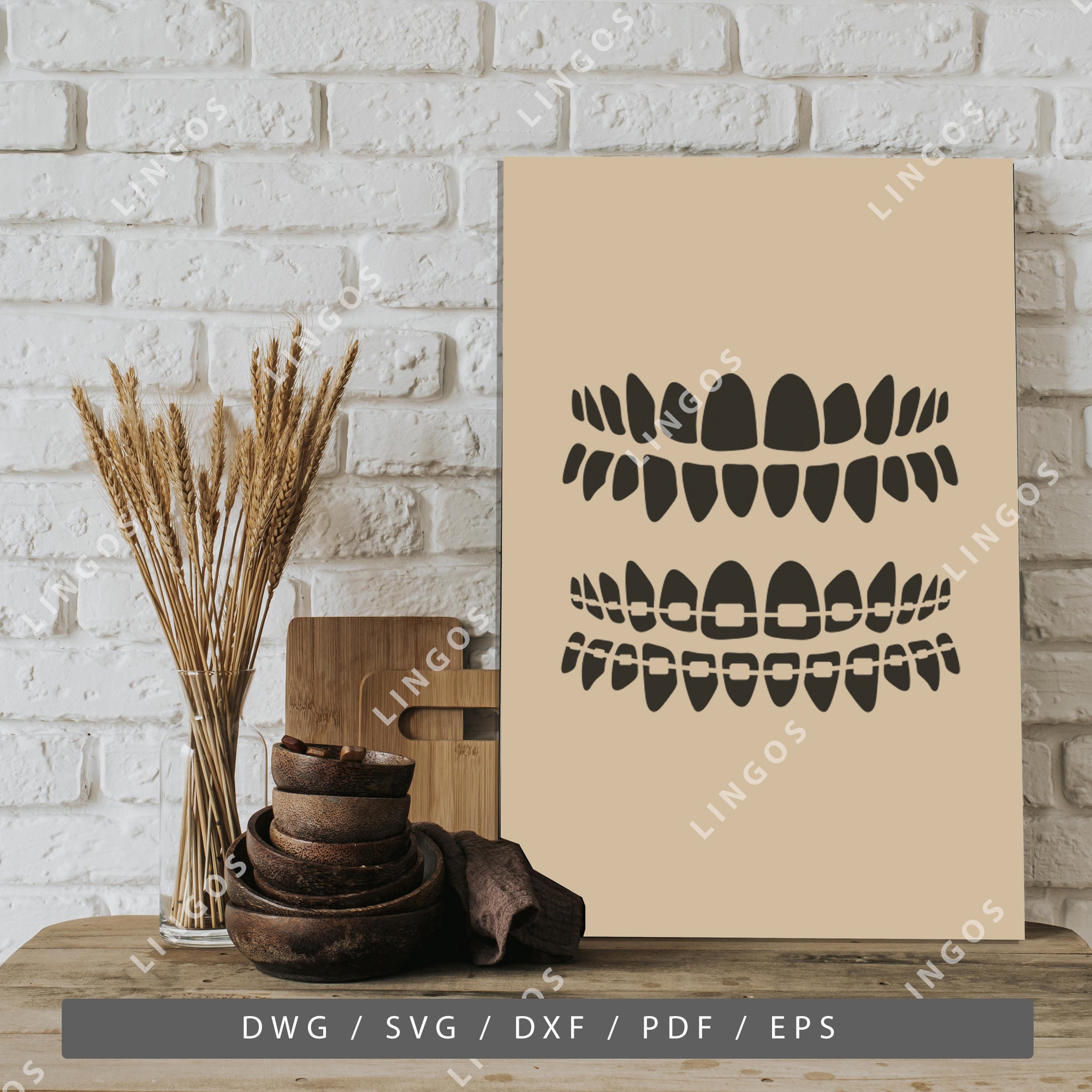 Dental Tools Svg Dentist Digital Files Tooth Vector Teeth Etsy