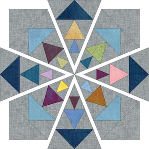 Foundation Paper Piecing (FPP) Block Pattern 