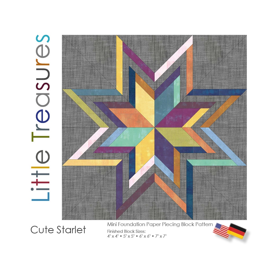 Foundation Paper Piecing (FPP) Block Instructions - Little Treasures ...