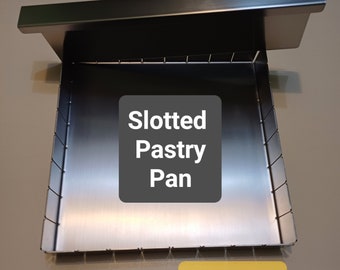 Slotted pastry pan, cookie cutter