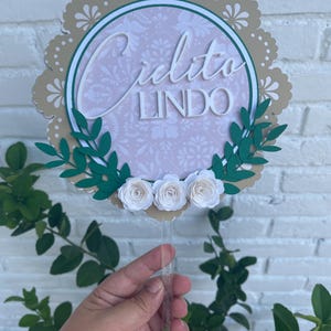 Cielito Lindo-taarttopper / babyshower / gender Reveal / witte talavera / decor Cielito Lindo