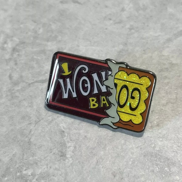 Willy Wonka Chocolate Bar Enamel Pin