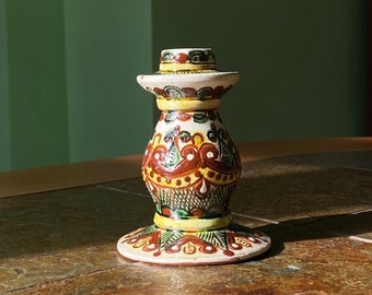 Ceramic Candle Holder, Ukraine Ceramic, handpainted Pottery, Candlesticks holder ceramic