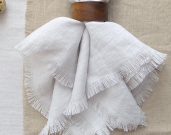 Servilleta de lino en color gris muy claro - Bailarina de nubes