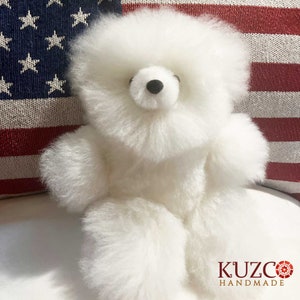 Teddy Bear 100% Baby Alpaca Fur. Teddy Bear Made with Alpaca Fur. Perfect Gift. Handmade Peruvian Teddy. Handmade Plush Bear