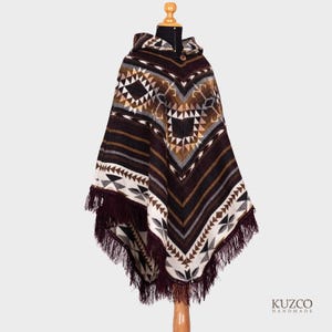 Unisex Wool Sheep Poncho. V Shaped Style. Handcrafted by Unisex Wool Sheep Poncho. V Shaped Style. Handcrafted by